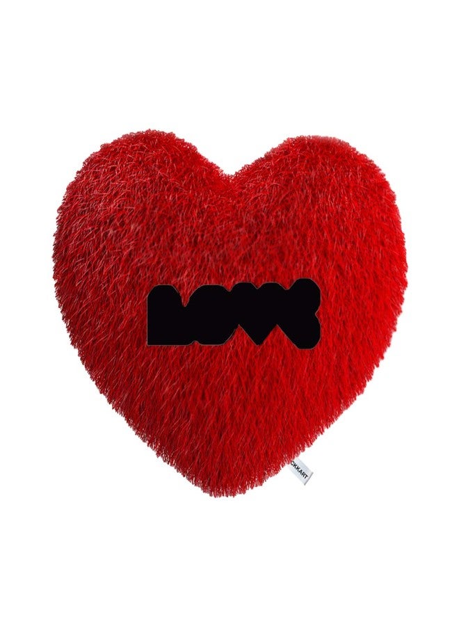 PICKKART Love Heart Shape Soft Pillows Combo for Gift to Girls/Boys/Girlfriend- Beautiful Love Gift Item(White+RED) - Image 4